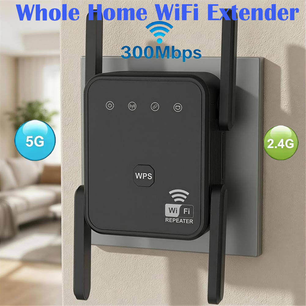 Home Security News - 2026년형 새로운 와이파이 리피터 300Mbps 2.4GHz