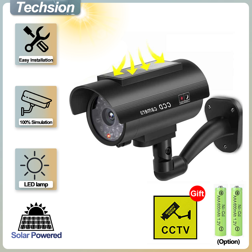 Home Security And Cctv - 태양전지판 시뮬레이션 감시 카메라, 실외 위조