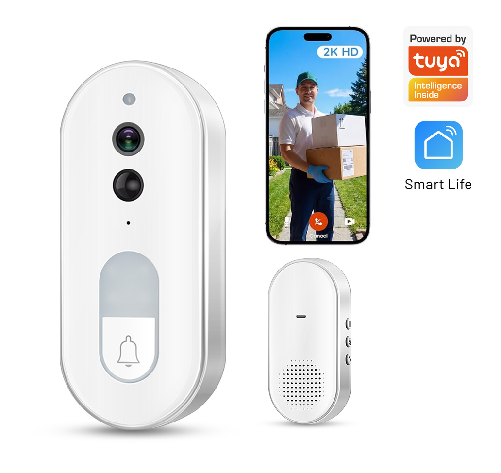 Home Security News - Tuya 스마트 비디오 초인종 무선 1080P