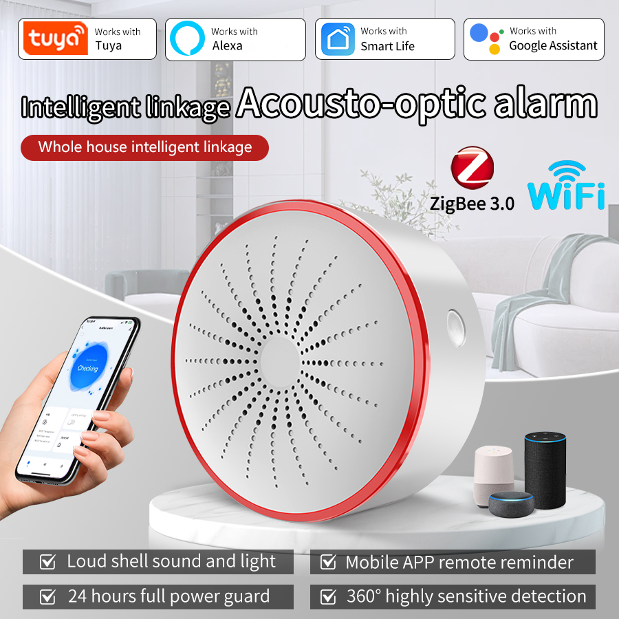 Home Security Equipment - Tuya WiFi ZigBee 스마트 알람 사이렌
