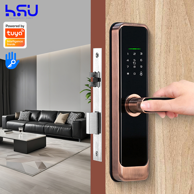 Home Security Electronics - 디지털 스마트 도어락 비밀번호 홈 우드