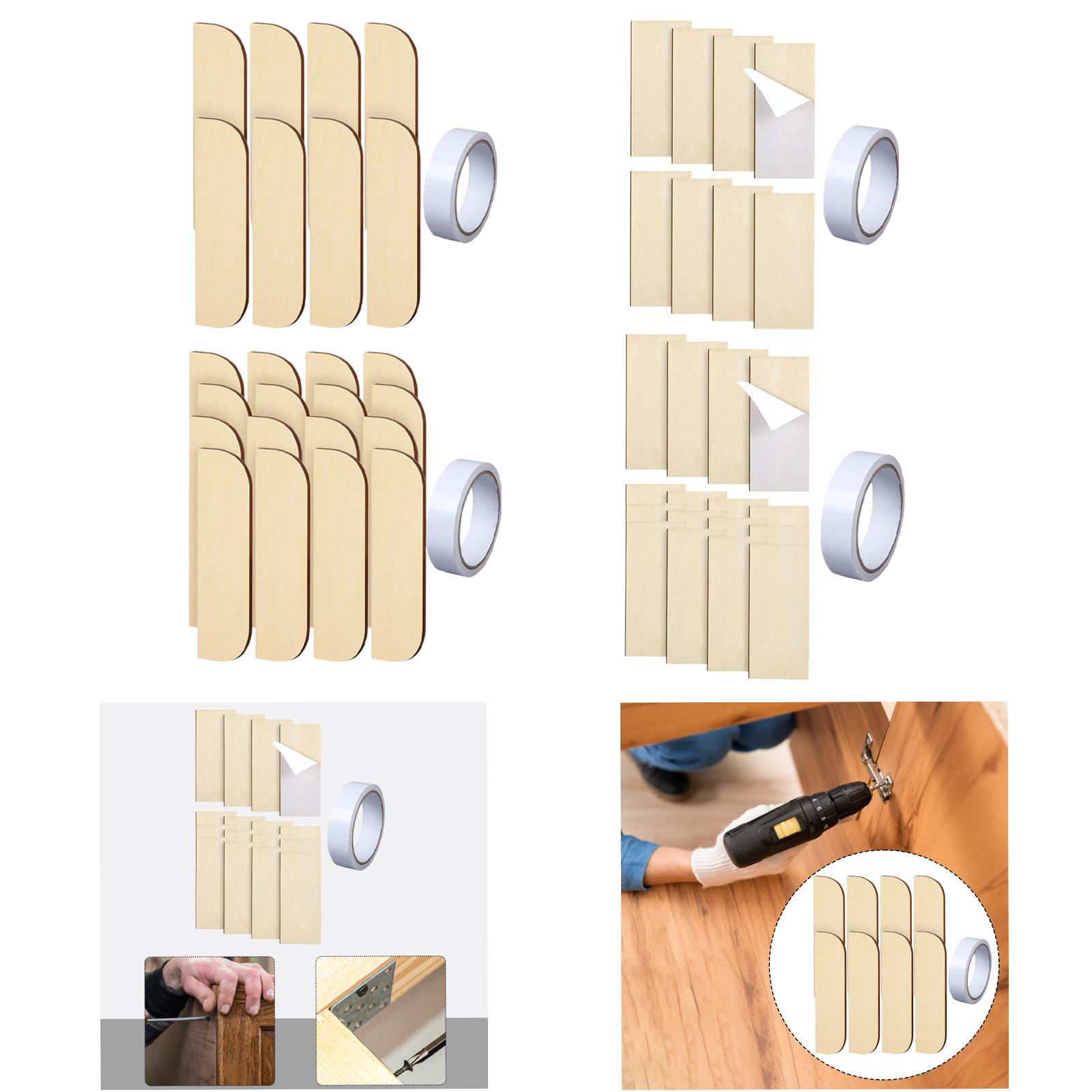 Door Reinforcer Kit - 접착 테이프가 포함된 목재 힌지 수리