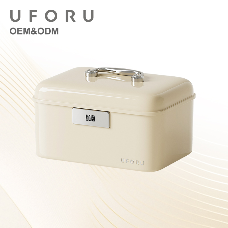 Home Security Equipment - UFORU 손잡이가 있는 잠금식 보관함, 이중층