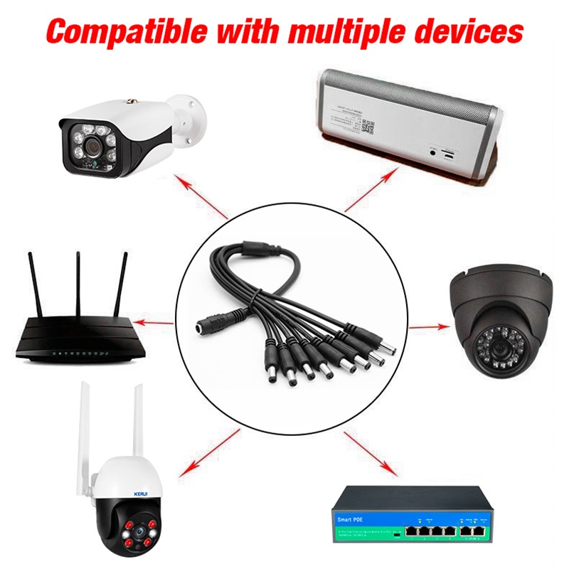 5.5x2.1mm 1 여성 2 4 8 남성 DC 전원  - Home Security News 리뷰 및 가격