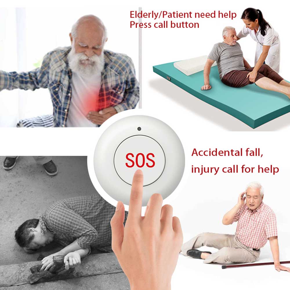 무선 SOS 버튼 스마트 홈 게이트 보안 초인종 433 - Home Security Equipment 리뷰 및 가격