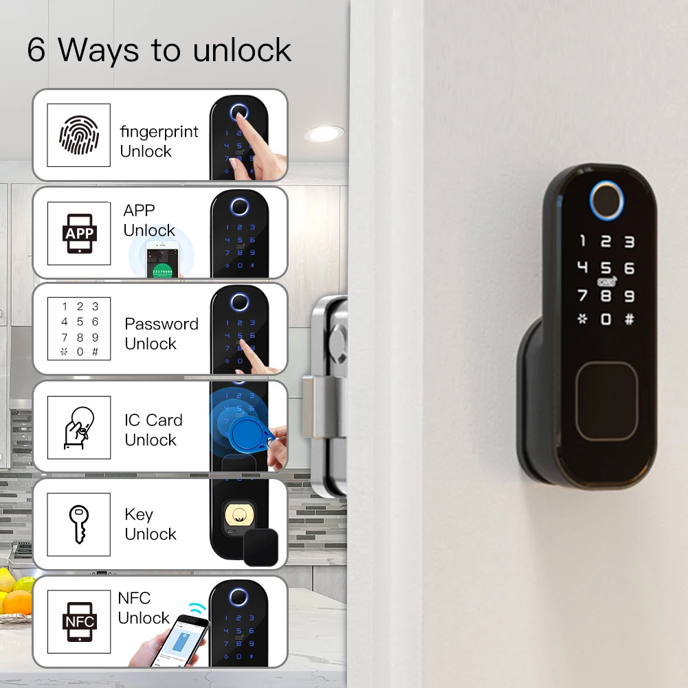 MOES 와이파이 투야 스마트 도어락, 지문 잠금, 스 - Home Security Packages 리뷰 및 가격