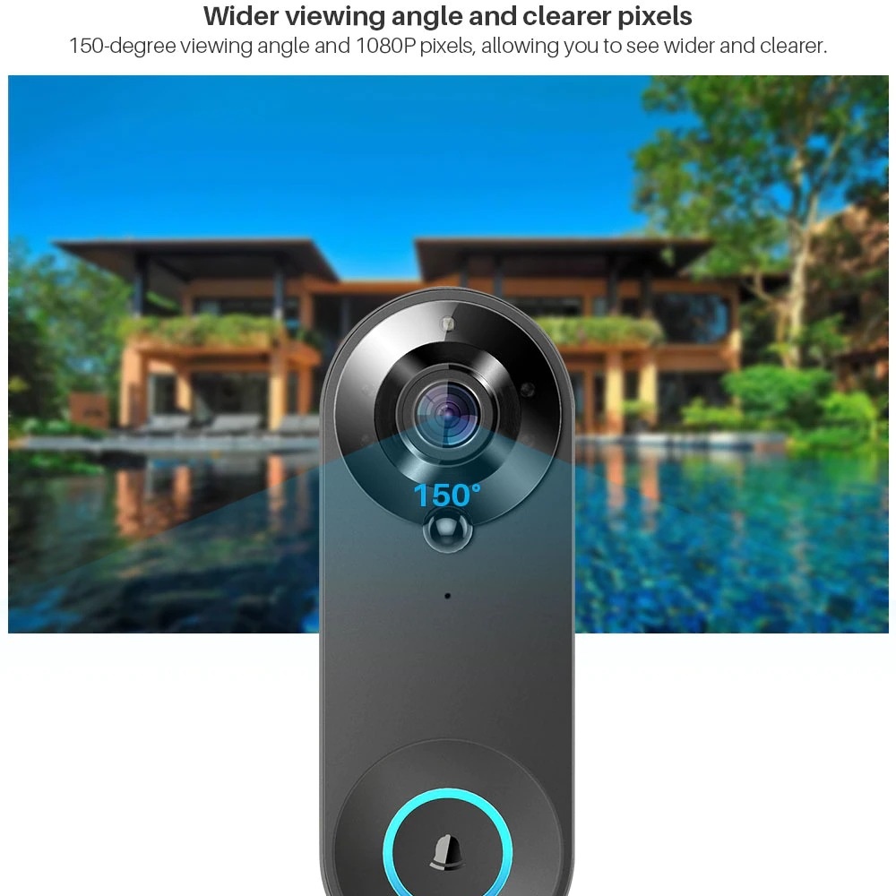 Tuya 1080P 무선 WIFI 초인종 비디오 인터콤 - Home Security La 리뷰 및 가격