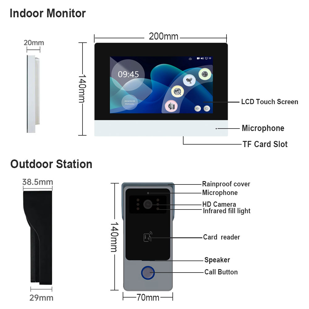 2 전선 스마트 홈 Tuya Wifi 1080P 비디오 - Home Security Cameras Uk 리뷰 및 가격