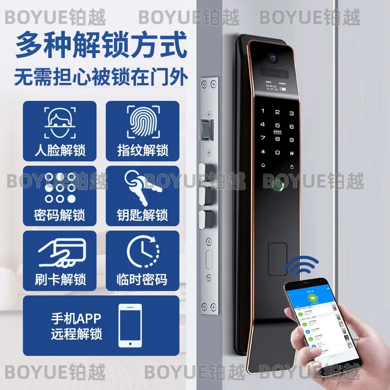 아연 합금 스마트 도어락, 얼굴 인식 및 지문 스캐너, - Home Security Lock System 리뷰 및 가격