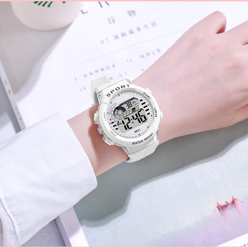1/2pcs 패션 스포츠 시계 30M 방수 7 색 LE - Home Security Electronics 리뷰 및 가격