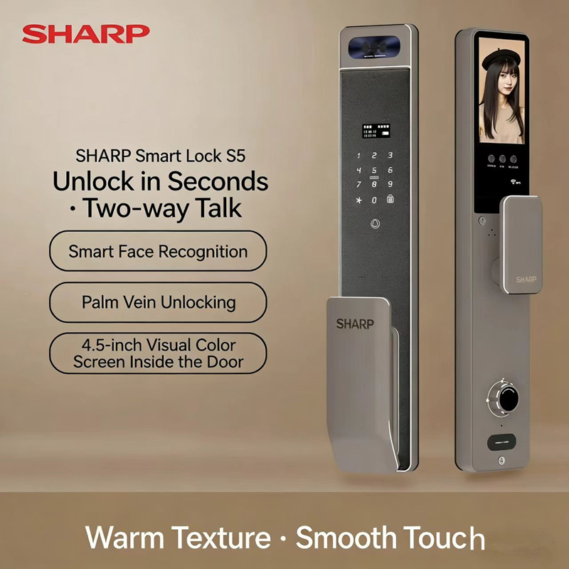 샤프 S5-FV 완전 자동 스마트 잠금장치 얼굴 인식, - Home Security Keypad 리뷰 및 가격