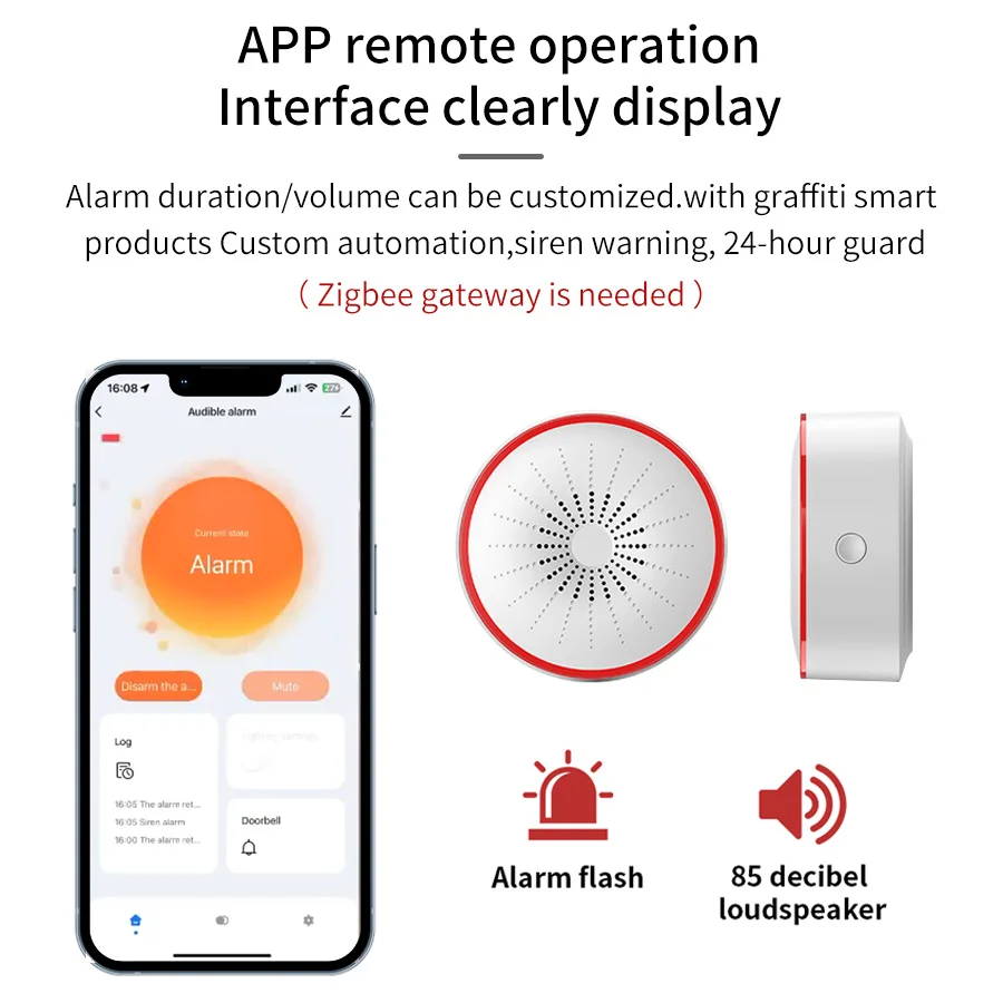 Tuya WiFi ZigBee 스마트 알람 사이렌 지능 - Home Security Equipment 리뷰 및 가격