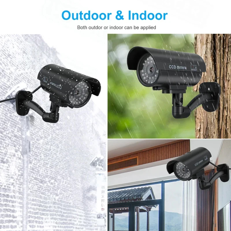 시뮬레이션 가짜 총알 카메라 모형 카메라 야외 LED  - Home Security News 리뷰 및 가격