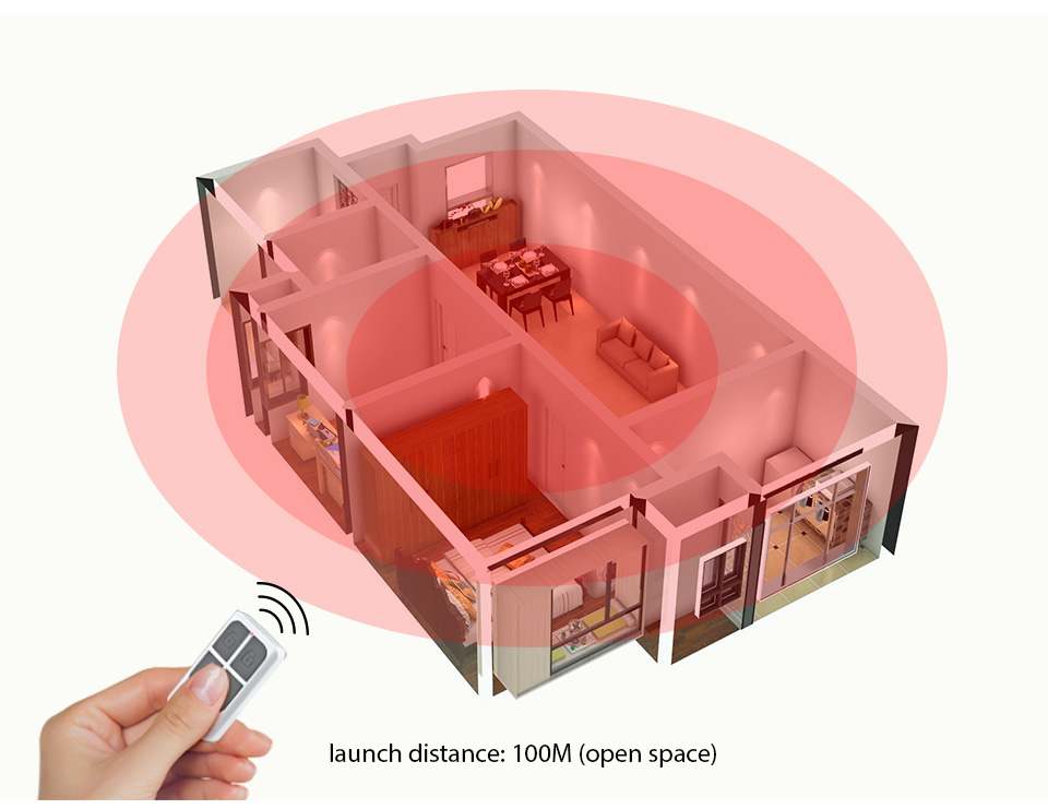 RC531 무선 휴대용 원격 제어 4 버튼 키체인 WI - Home Security Equipment 리뷰 및 가격