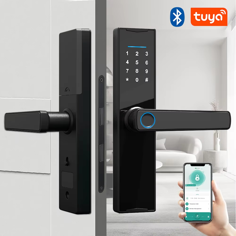 블루투스 호환 Tuya APP 스마트 도어 잠금 장치  - Home Security Keypad 리뷰 및 가격