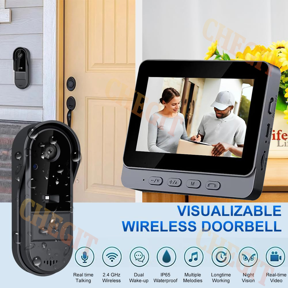 무선 와이파이 초인종 카메라 1080P 비디오 인터콤  - Home Security Tech 리뷰 및 가격