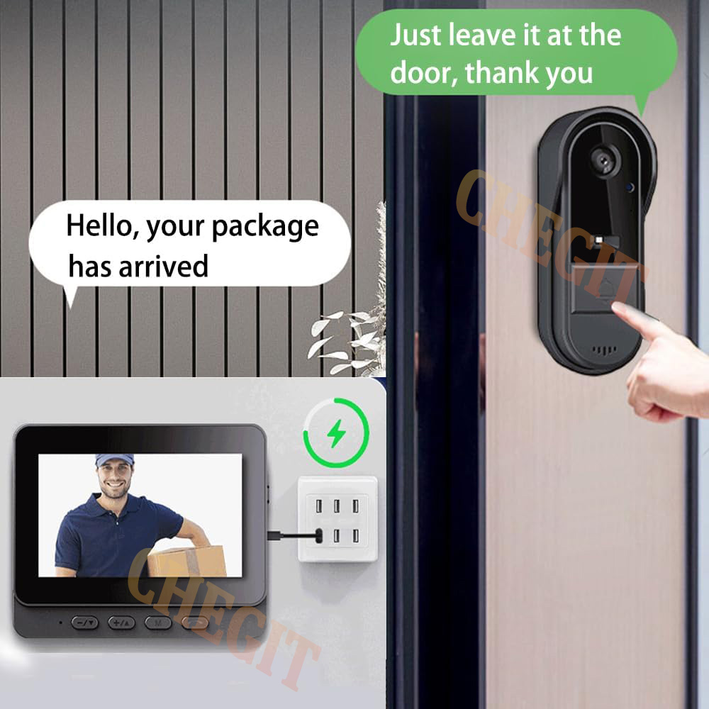 무선 와이파이 초인종 카메라 1080P 비디오 인터콤  - Home Security Tech 리뷰 및 가격