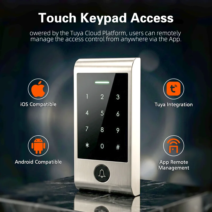 도어벨 버튼이 있는 고급 WIFI 원격 제어 터치 키패 - Home Security Keypad 리뷰 및 가격