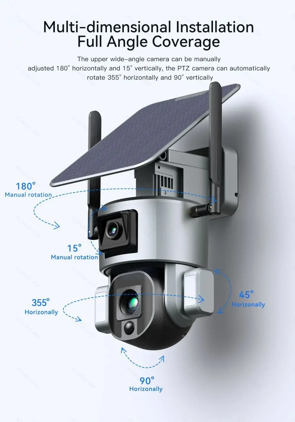 4G 무선 태양광 카메라 듀얼 렌즈 10배 광학 줌 5 - Home Security Cameras Uk 리뷰 및 가격