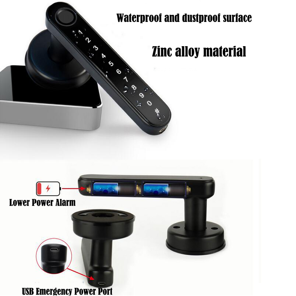 TTLock 스마트 블루투스 지문 잠금 장치 전자 손잡 - Home Security Keypad 리뷰 및 가격