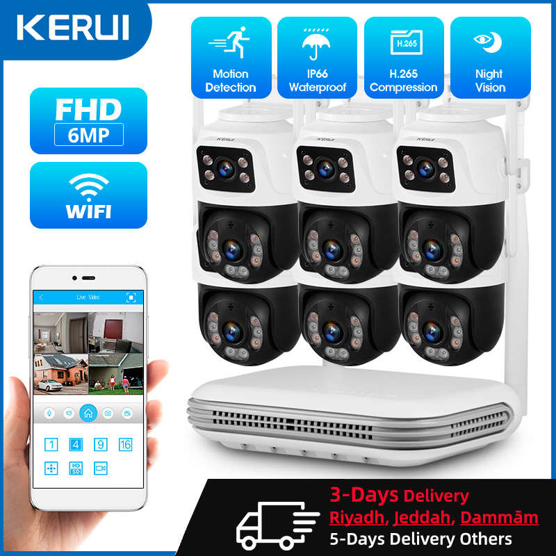 KERUI 방수 6MP HD 무선 듀얼 렌즈 PTZ W - Home Security And Cctv 리뷰 및 가격