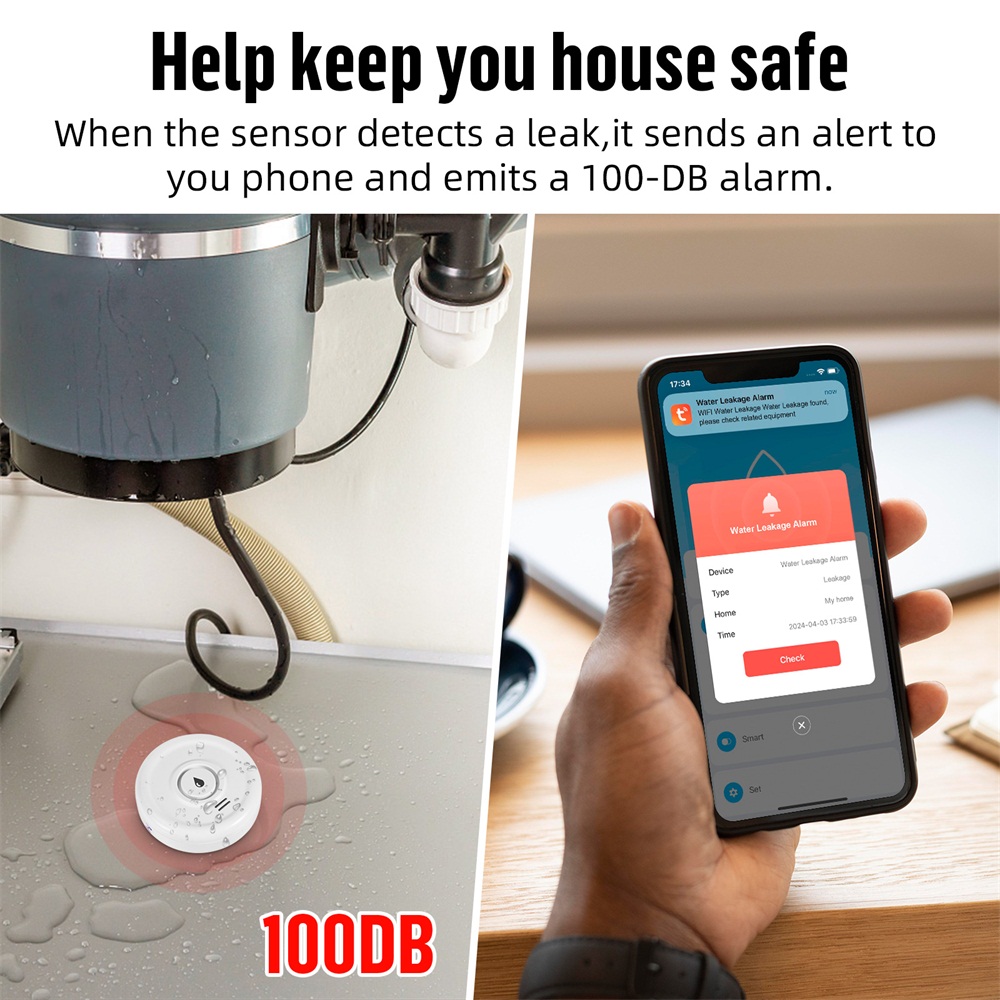 Fuers 누수 감지기 스마트 홈 알람, 투야 스마트  - Home Security Equipment 리뷰 및 가격