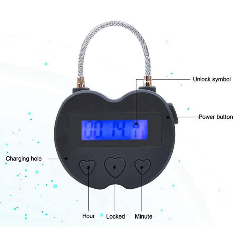 스마트 타임락 LCD 디스플레이 타임락 다기능 여행용  - Home Security Electronics 리뷰 및 가격