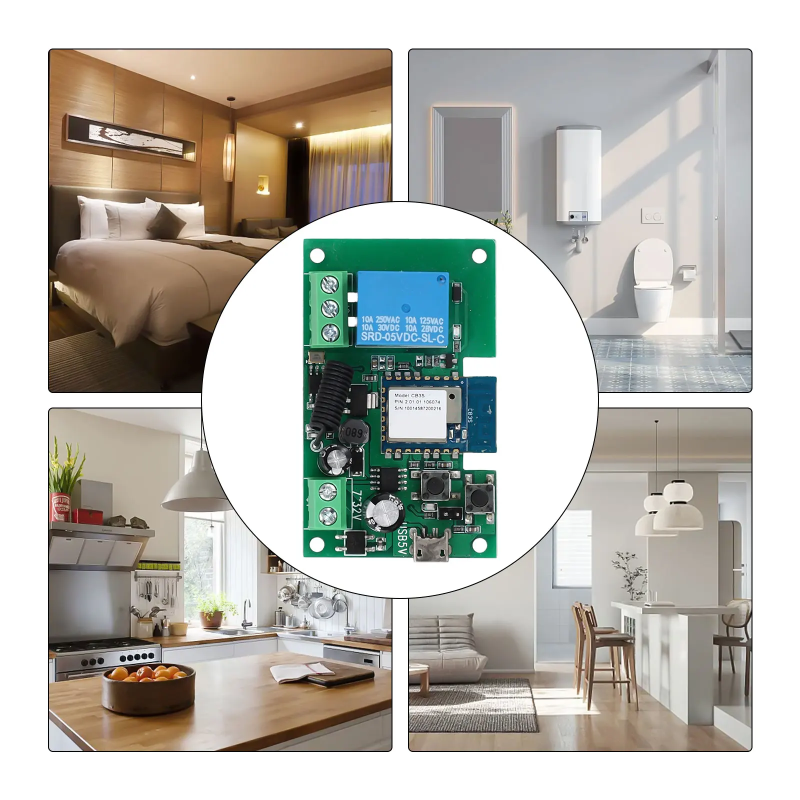 채널 호환성을 갖춘 무선 스마트 홈 스위치로 홈 보안  - Home Security Lock System 리뷰 및 가격