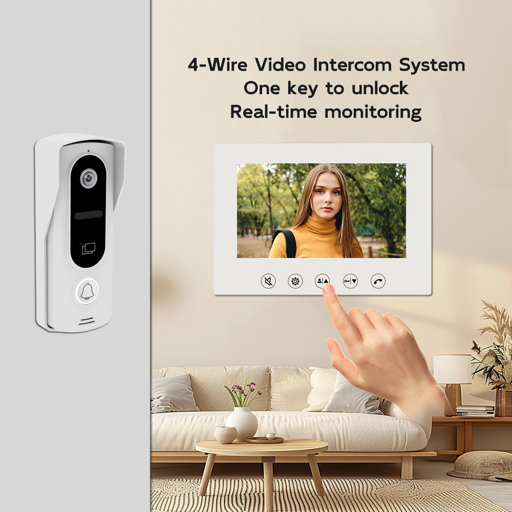 HD 비디오 인터콤 도어벨 방수 홈 보안 시스템 (모니 - Home Security Cameras Uk 리뷰 및 가격