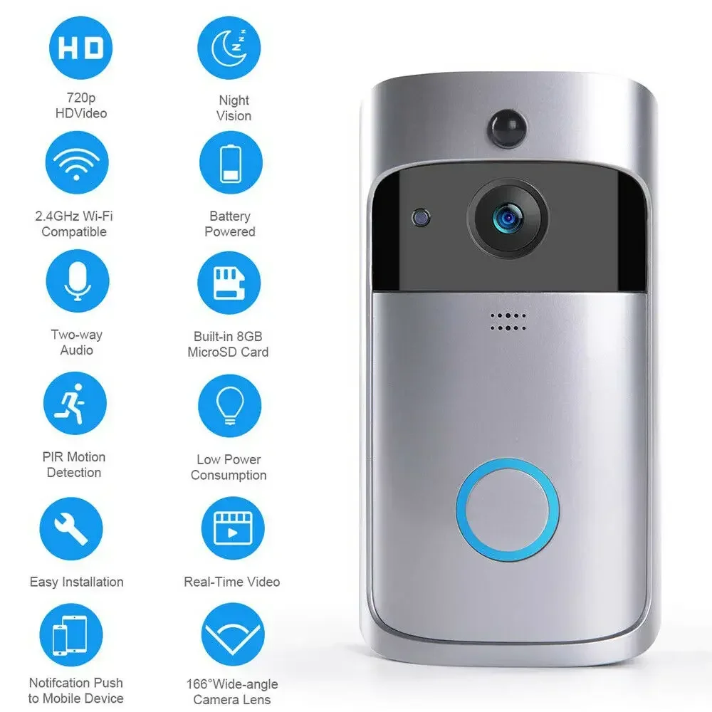 720P HD 스마트 홈 무선 WIFI 초인종 카메라  - Home Security Tech 리뷰 및 가격