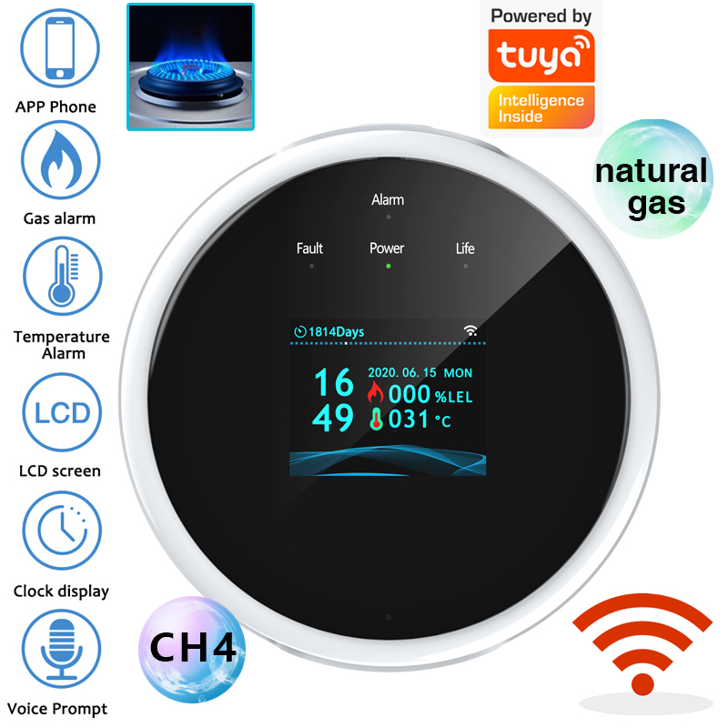 2.4G WiFi 가스 경보 센서 가연성 가스 감지기는 - Home Security Equipment 리뷰 및 가격