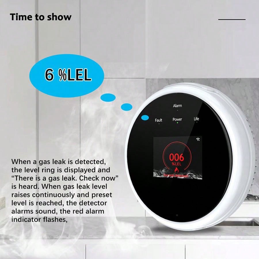 2.4G WiFi 가스 경보 센서 가연성 가스 감지기는 - Home Security Equipment 리뷰 및 가격