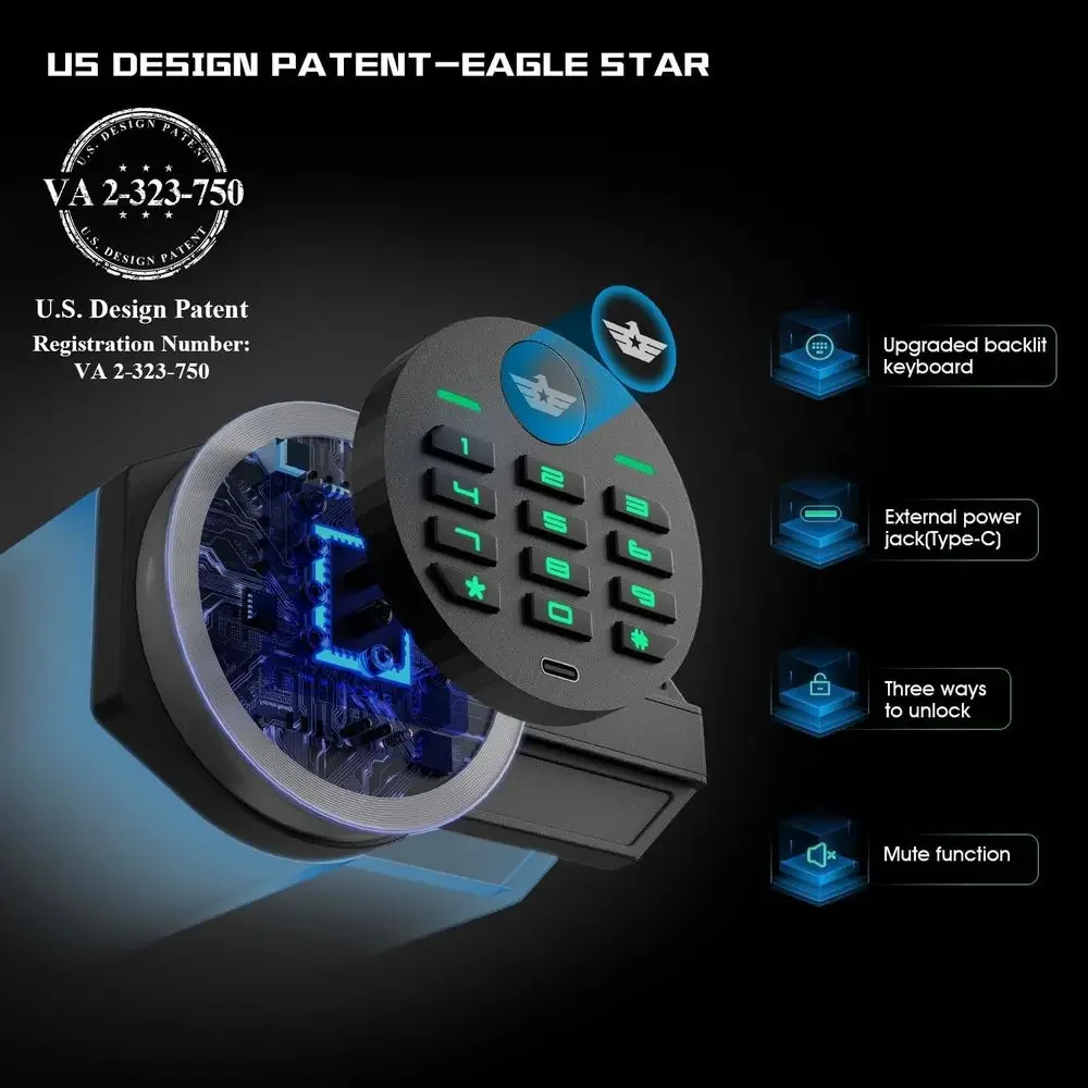 6.0 Cu. LED 조명, 이중 알람, 디지털 키패드 - Home Security Keypad 리뷰 및 가격