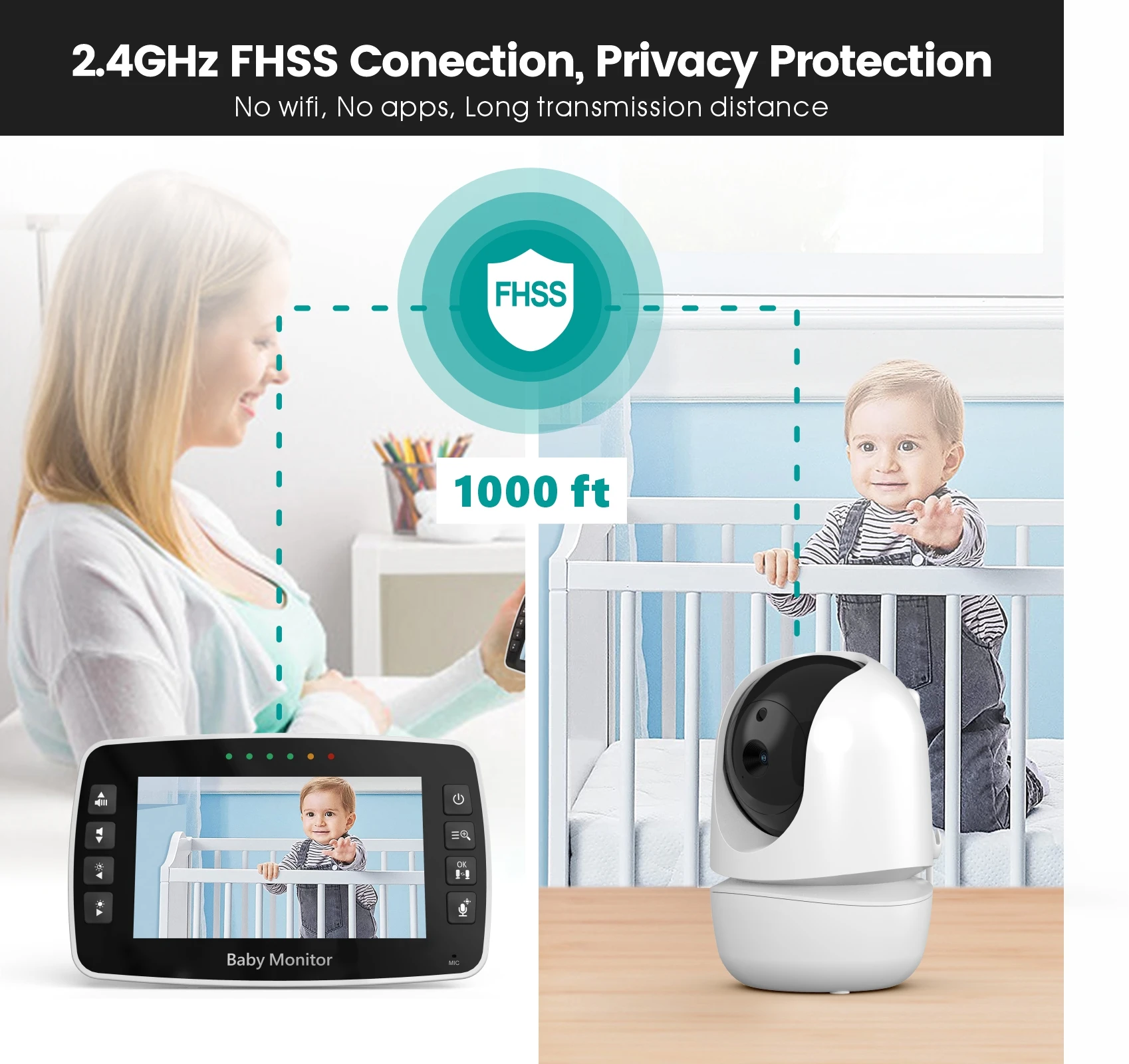 카메라 무선 비디오 보모 캠 베이비 모니터, 보안 야간 - Home Security Cameras Uk 리뷰 및 가격