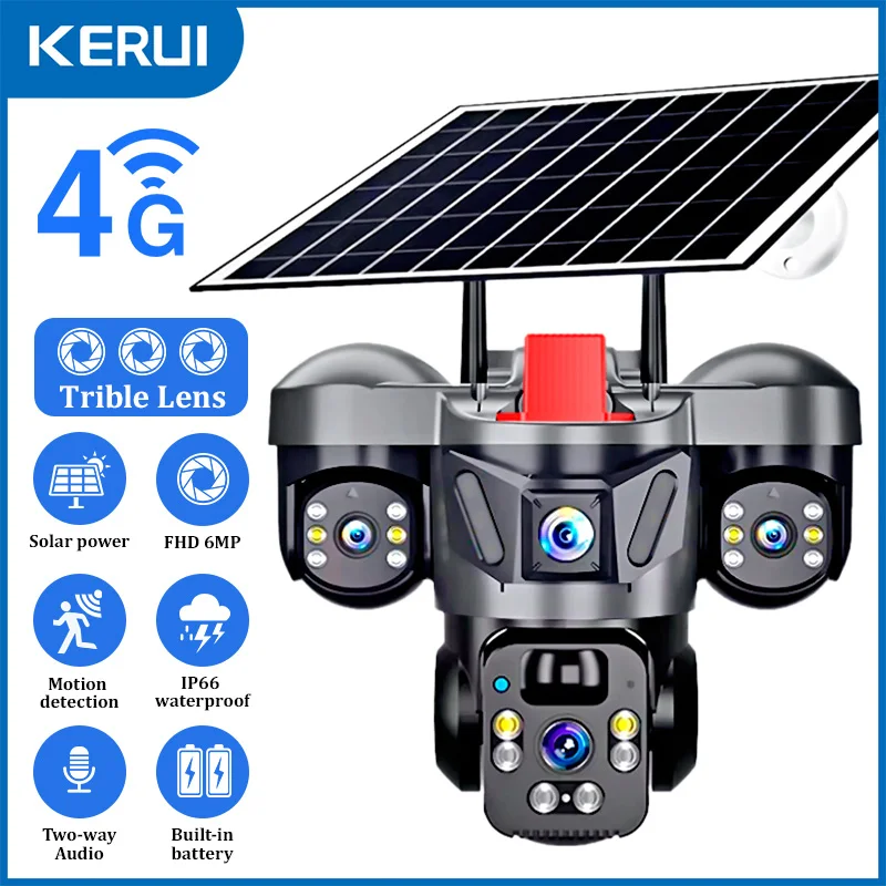 KERUI 야외 PTZ 6MP 4G SIM WIFI 태 - Home Security News 리뷰 및 가격