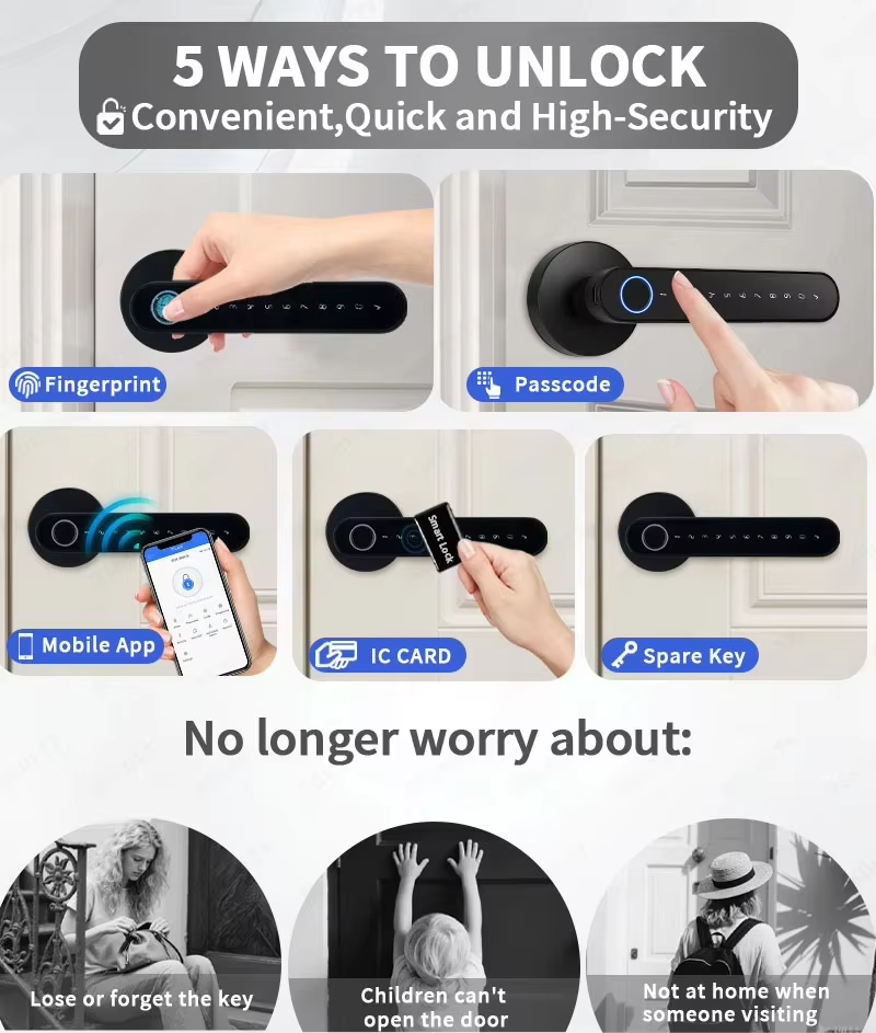 TTLock 스마트 디지털 도어락, 5가지 키리스 출입 - Home Security Keypad 리뷰 및 가격